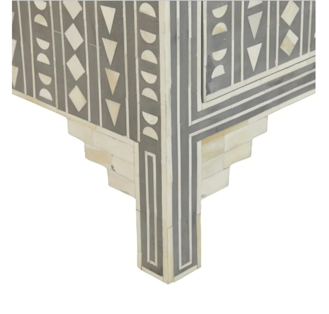 Amara Geometric Inlay Sideboard
