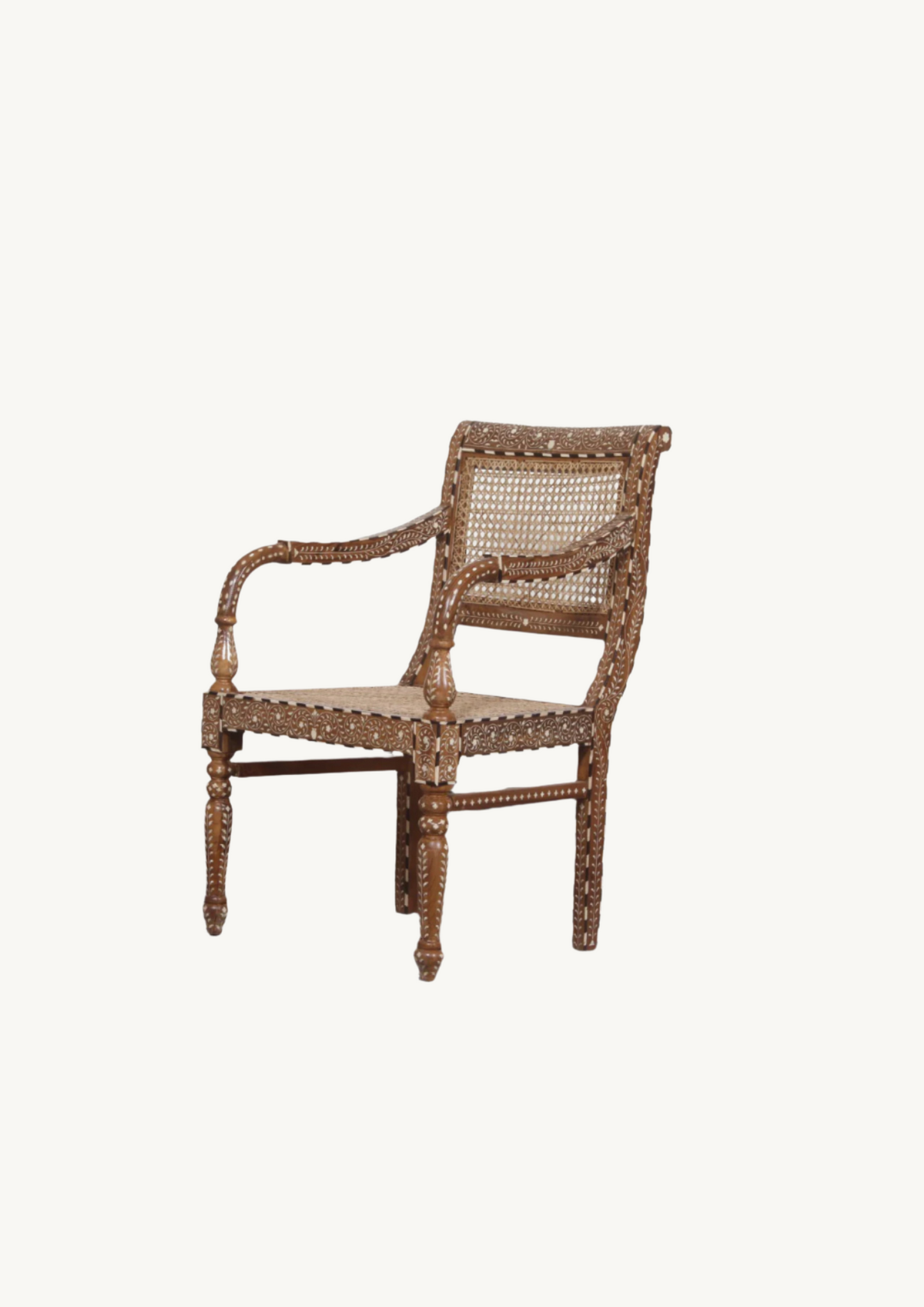 The Arjun Rattan Inlay chair