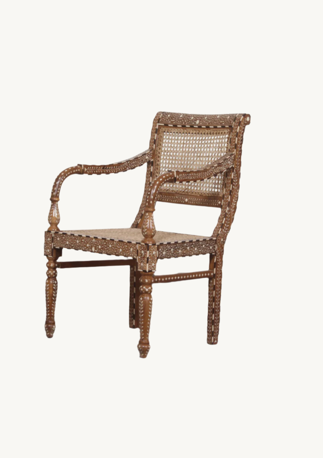 The Arjun Rattan Inlay chair