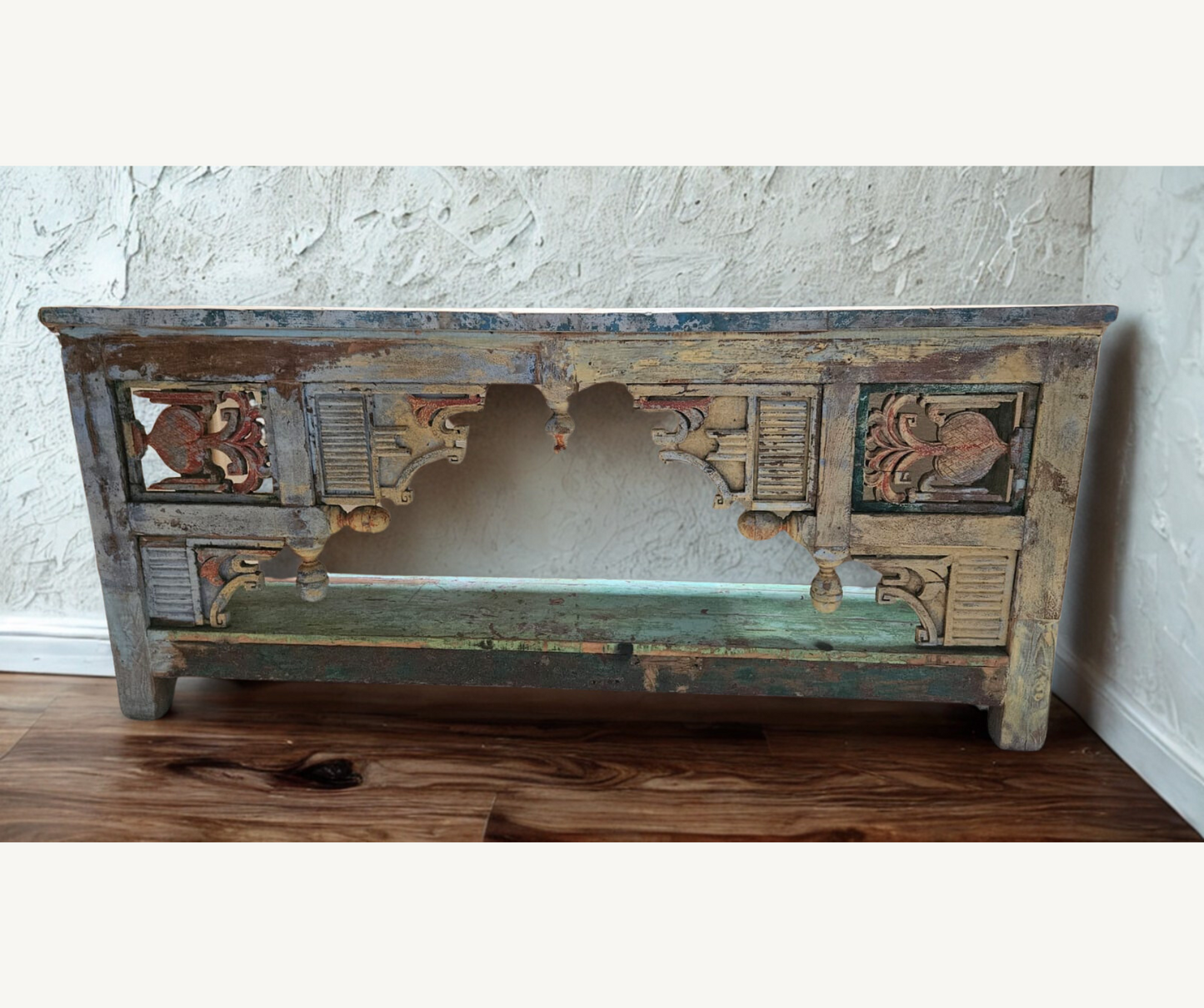 Diya Vintage Teakwood Console - Customisable Finish