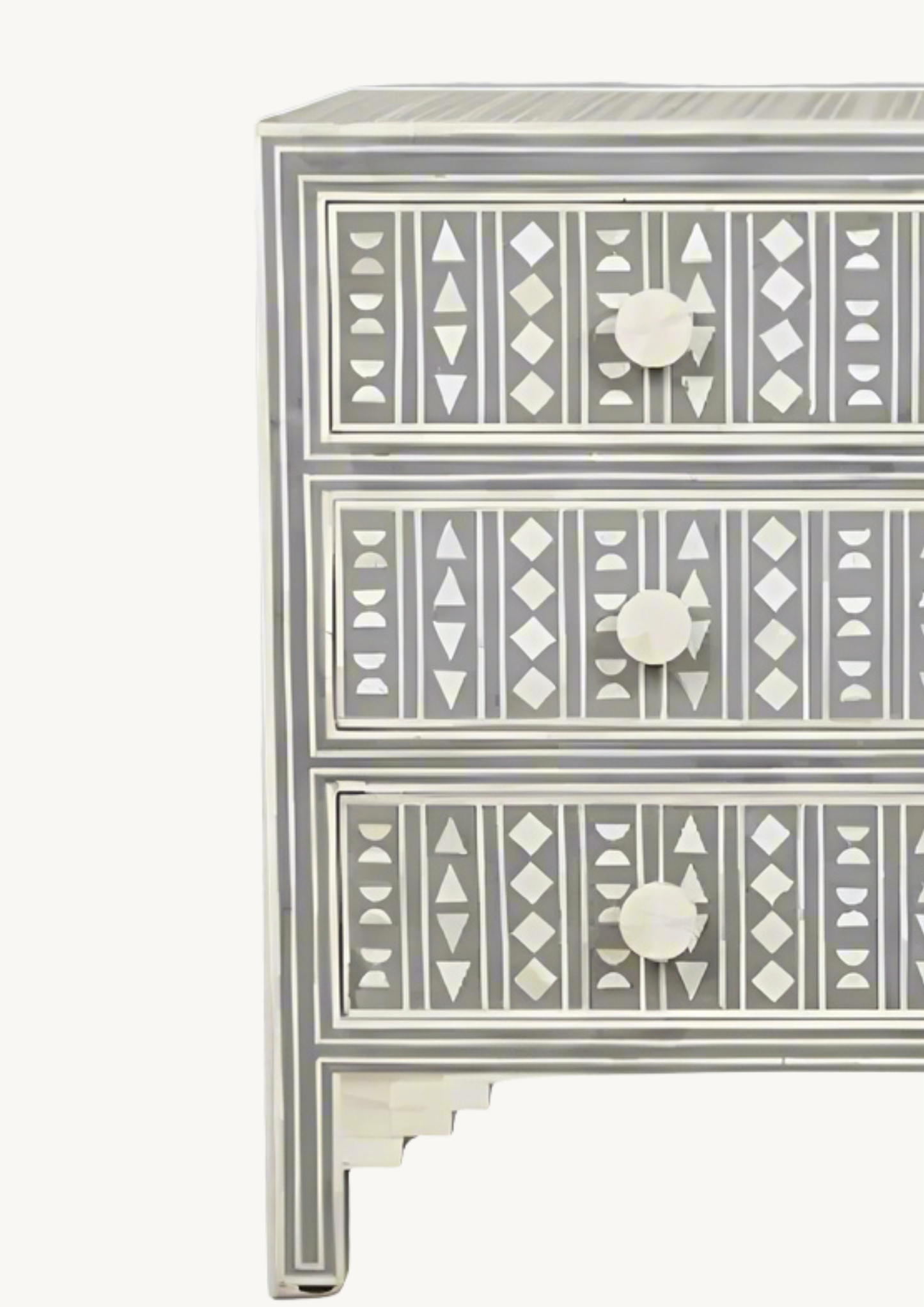 Amara Geometric Inlay Sideboard