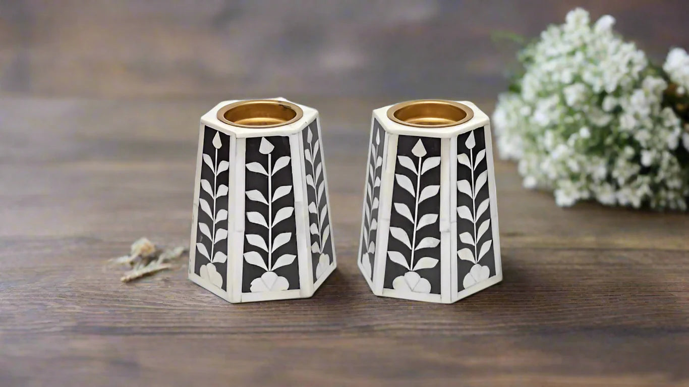 Amara Inlay Candle Holder