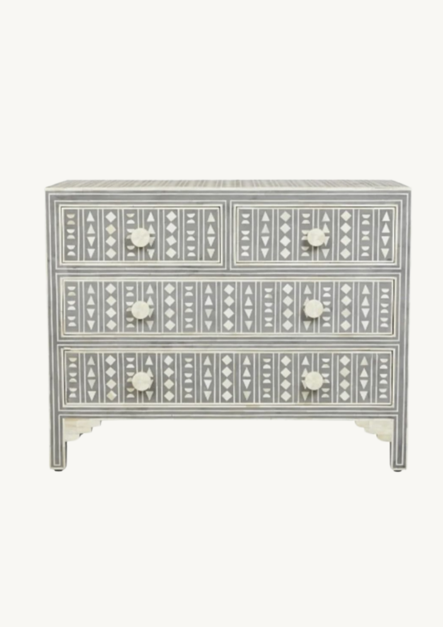 Amara Geometric Inlay Sideboard