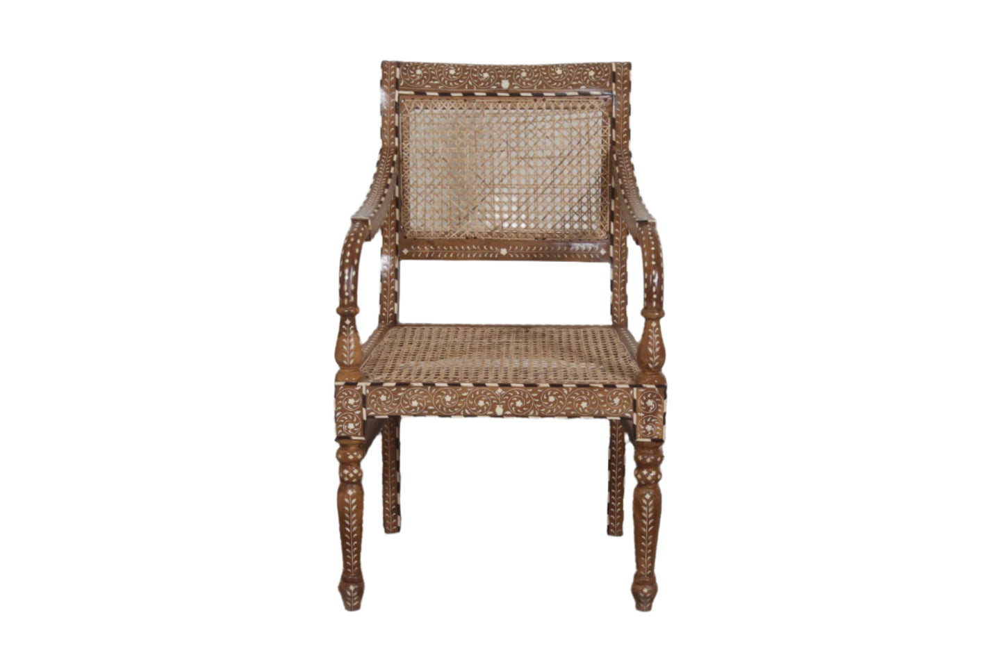 The Arjun Rattan Inlay chair