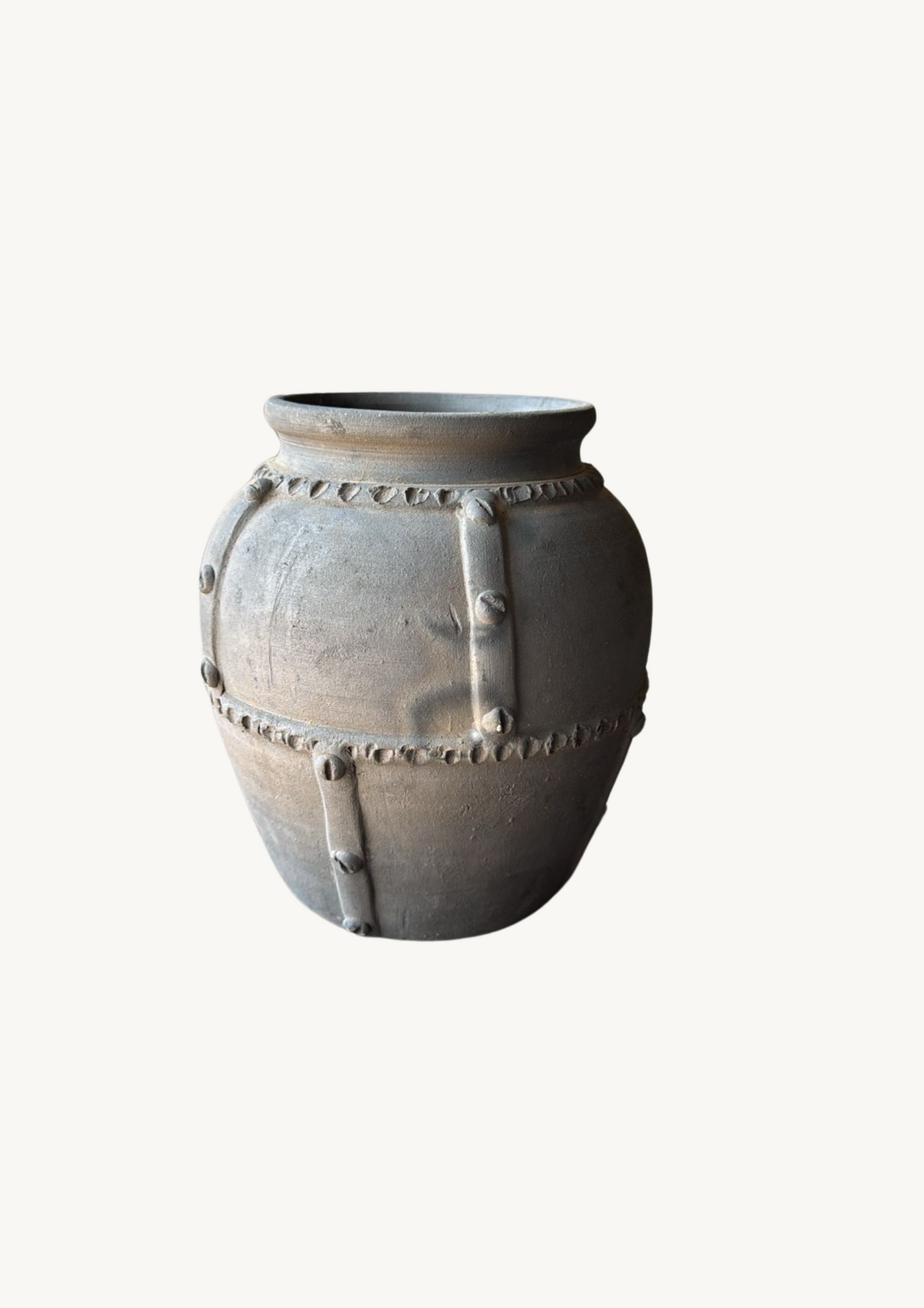 Rustic Charcoal Terracotta Pot