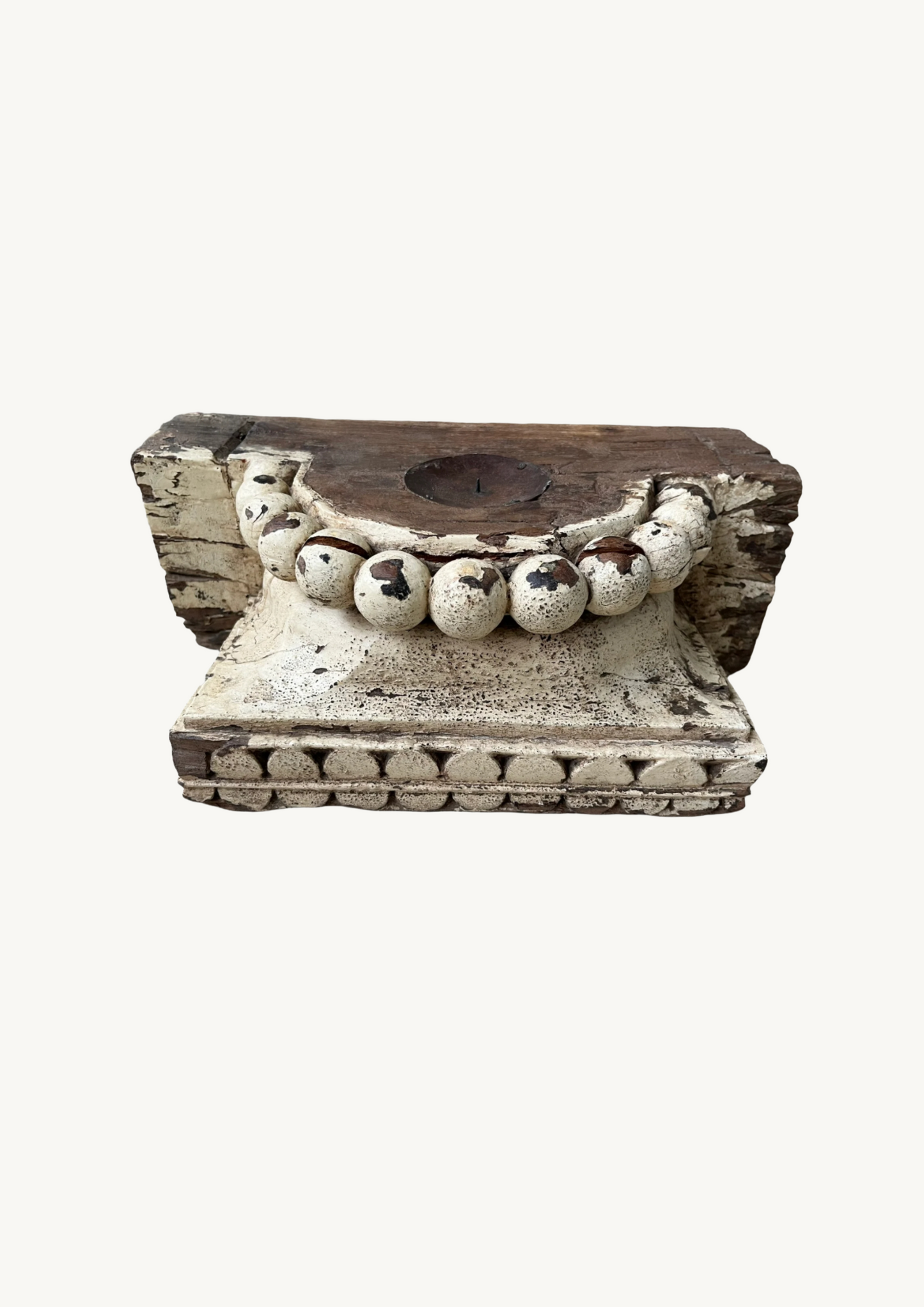 Siya Vintage Pillar - Candle Base