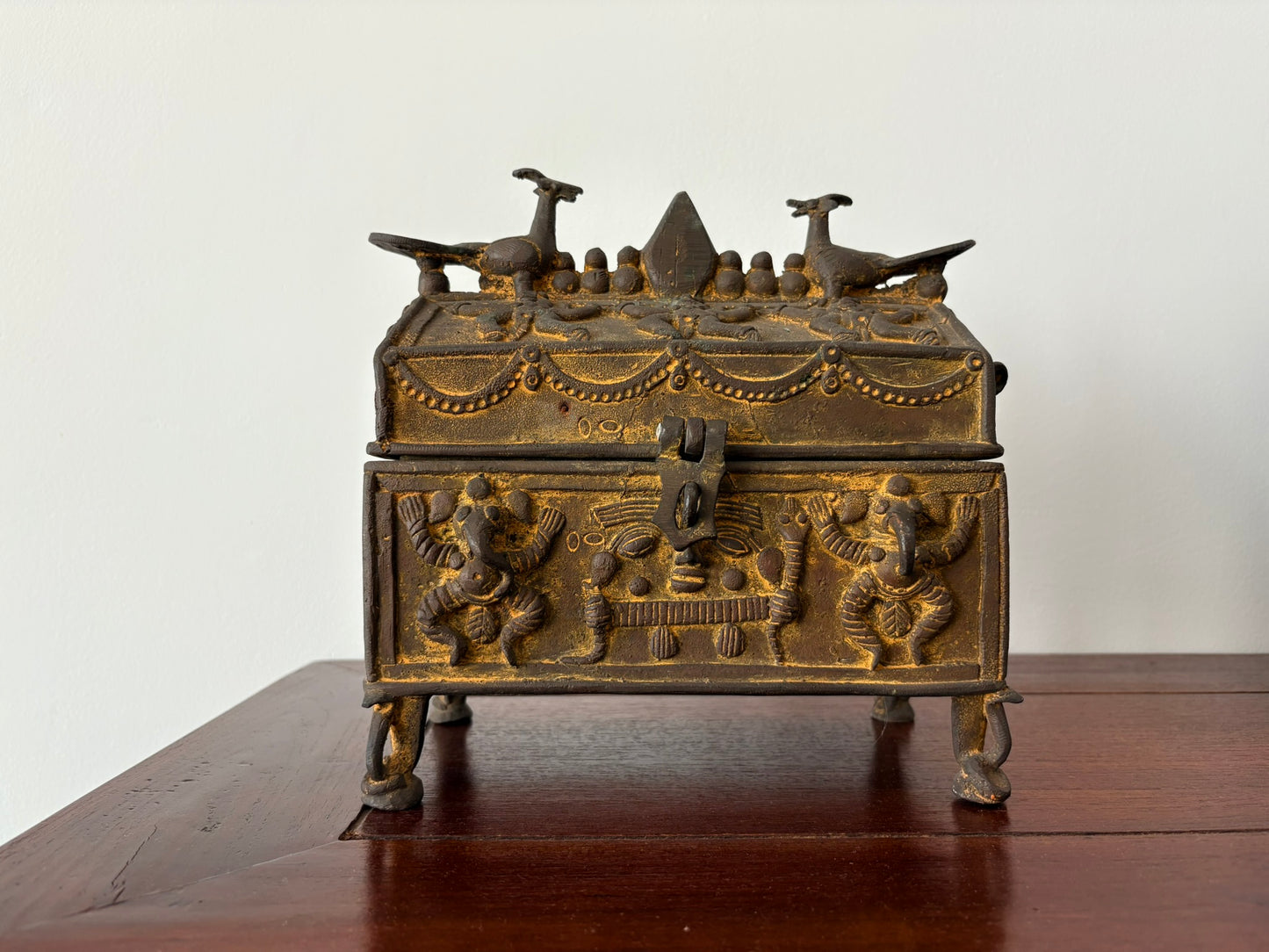 Maya Vintage Bronze Box