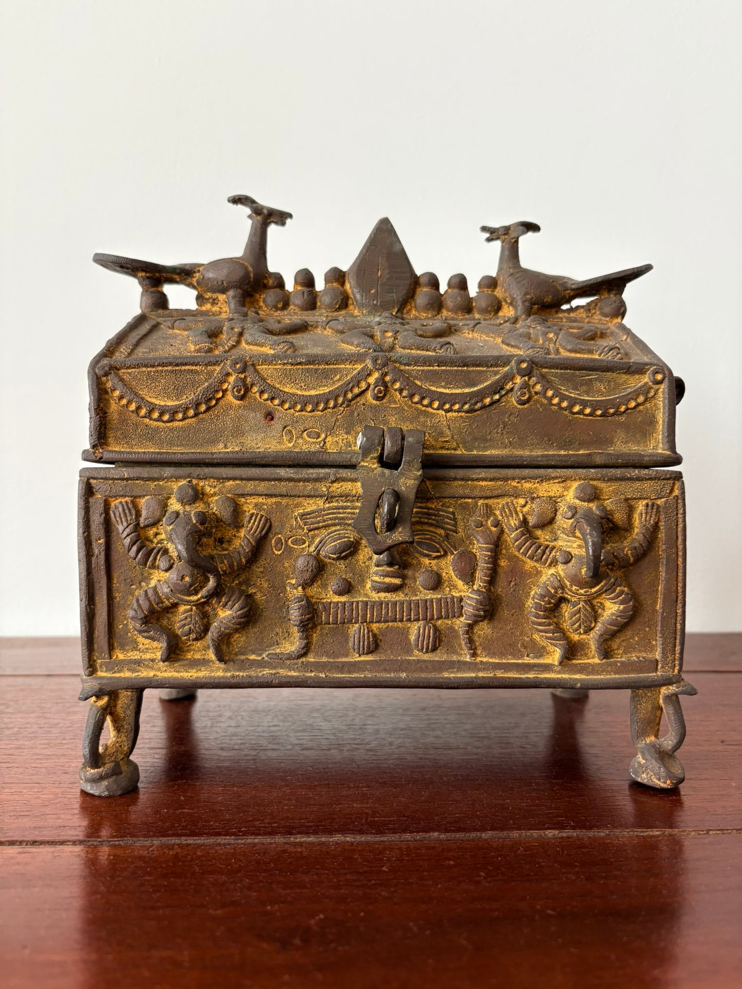 Maya Vintage Bronze Box