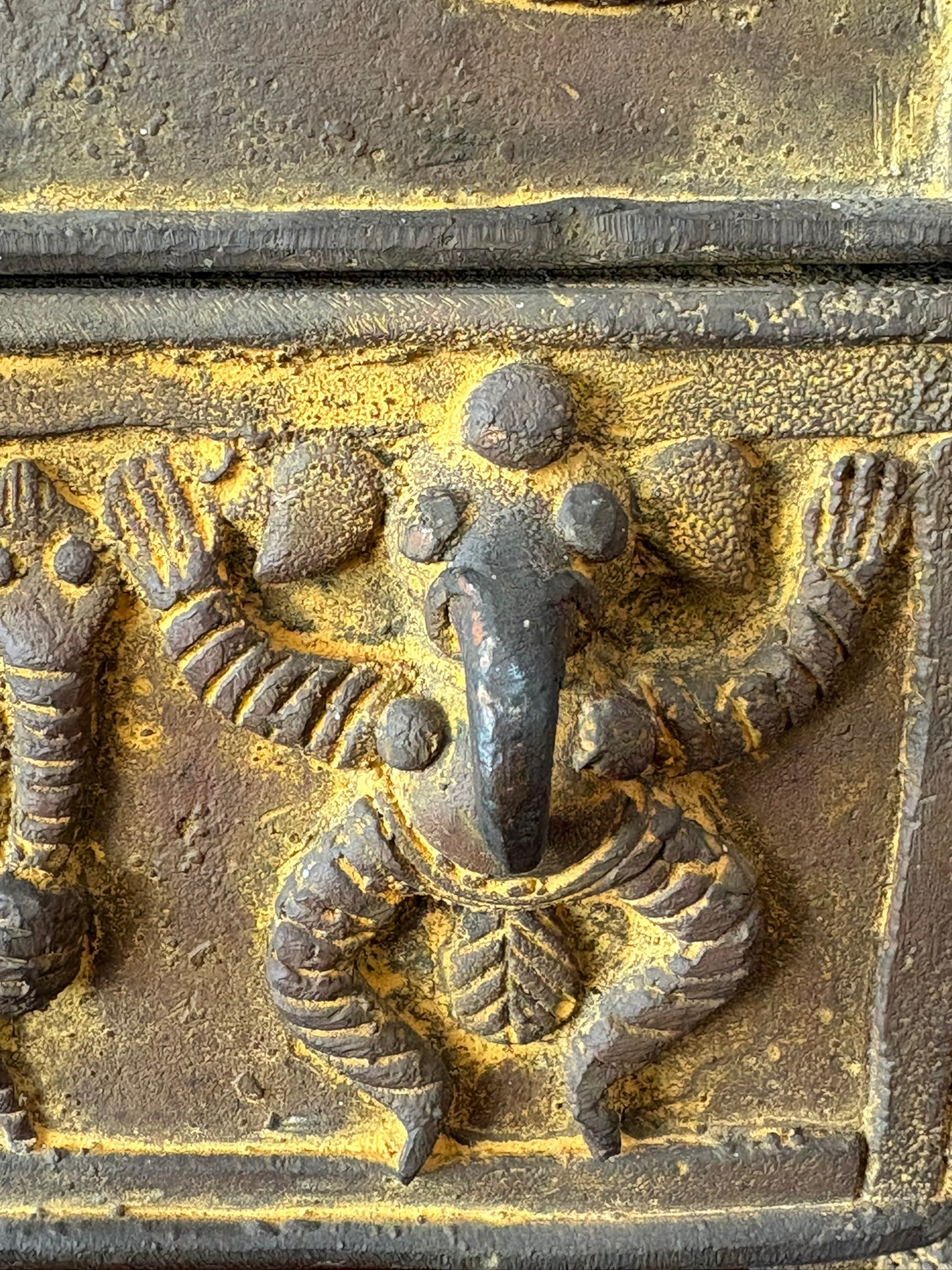 Maya Vintage Bronze Box