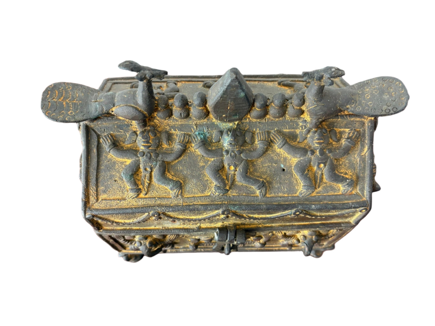 Maya Vintage Bronze Box