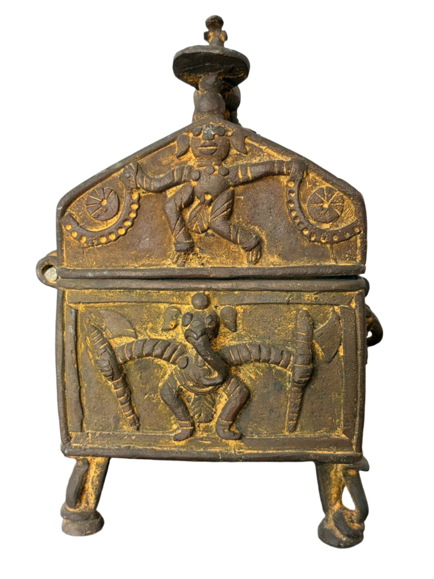 Maya Vintage Bronze Box