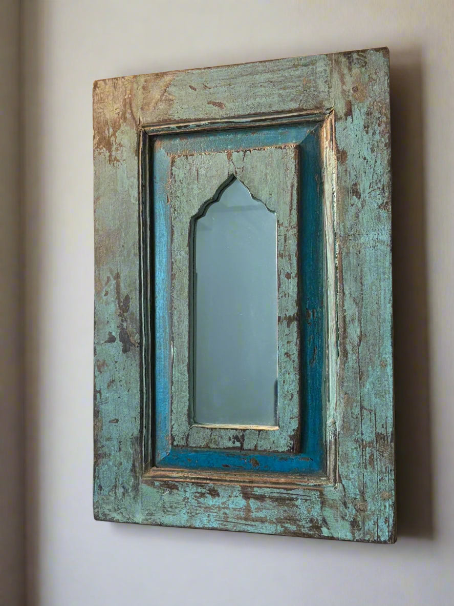 Divya Vintage Teakwood Mirror