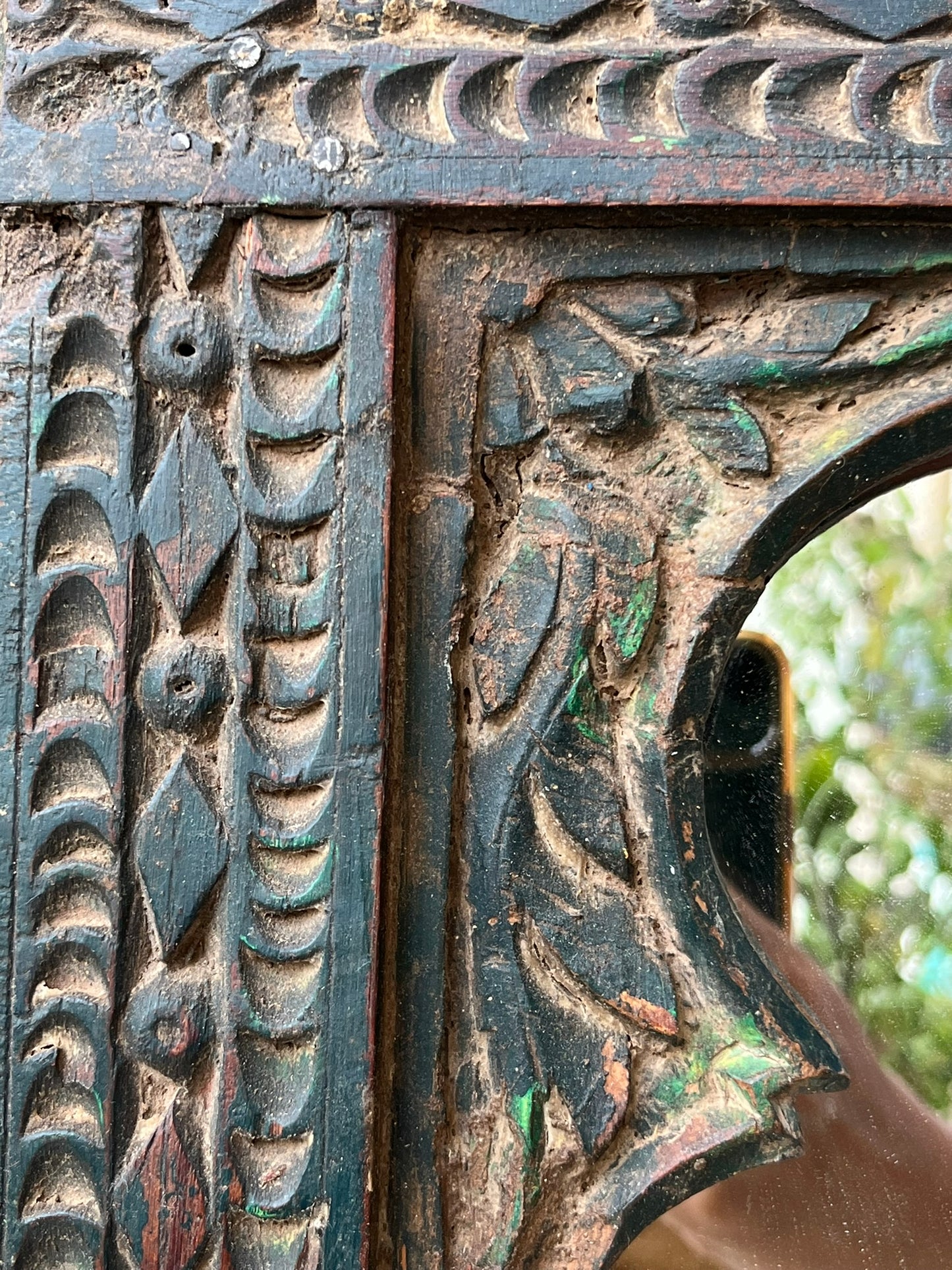 Mia Vintage Hand Carved Mirror
