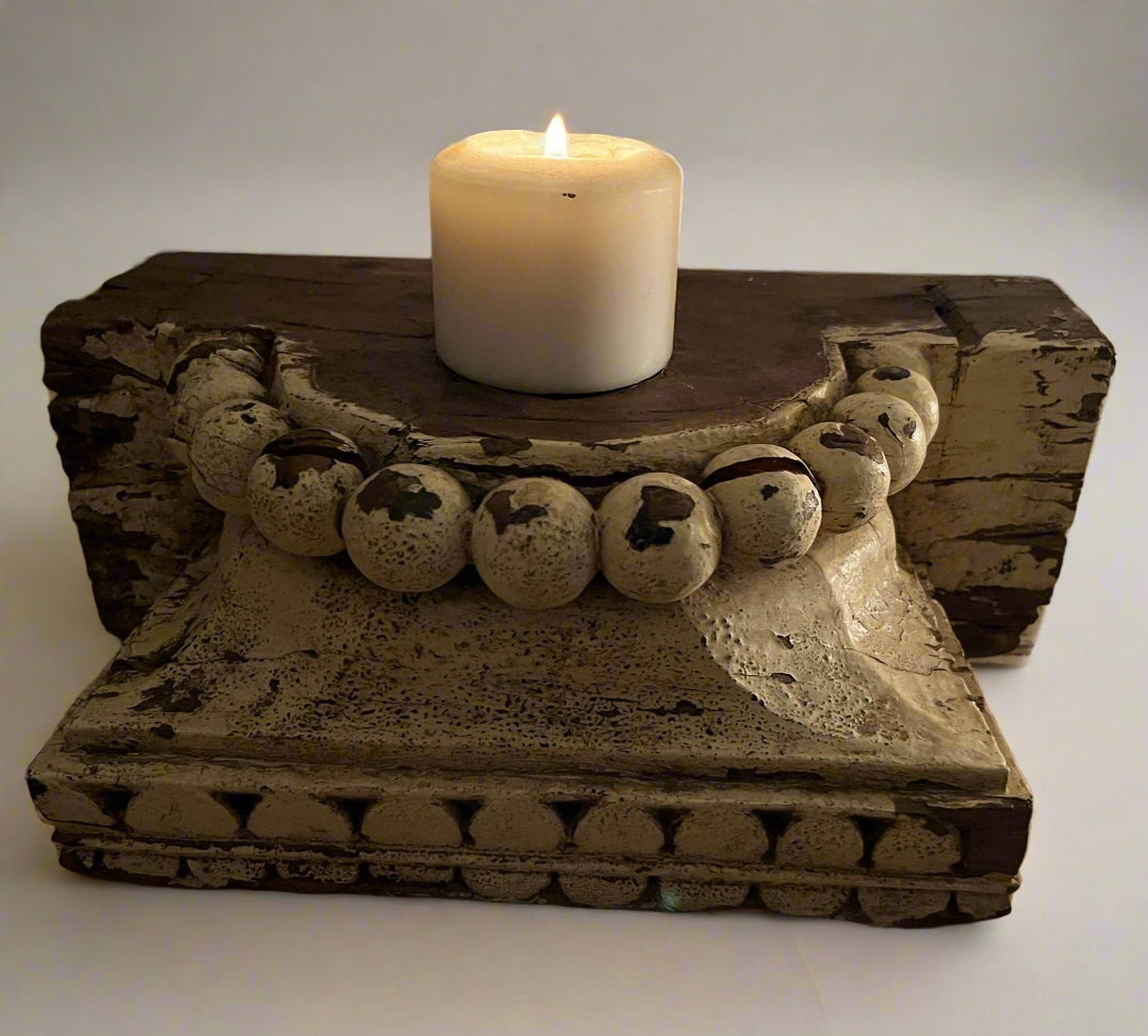 Siya Vintage Pillar - Candle Base