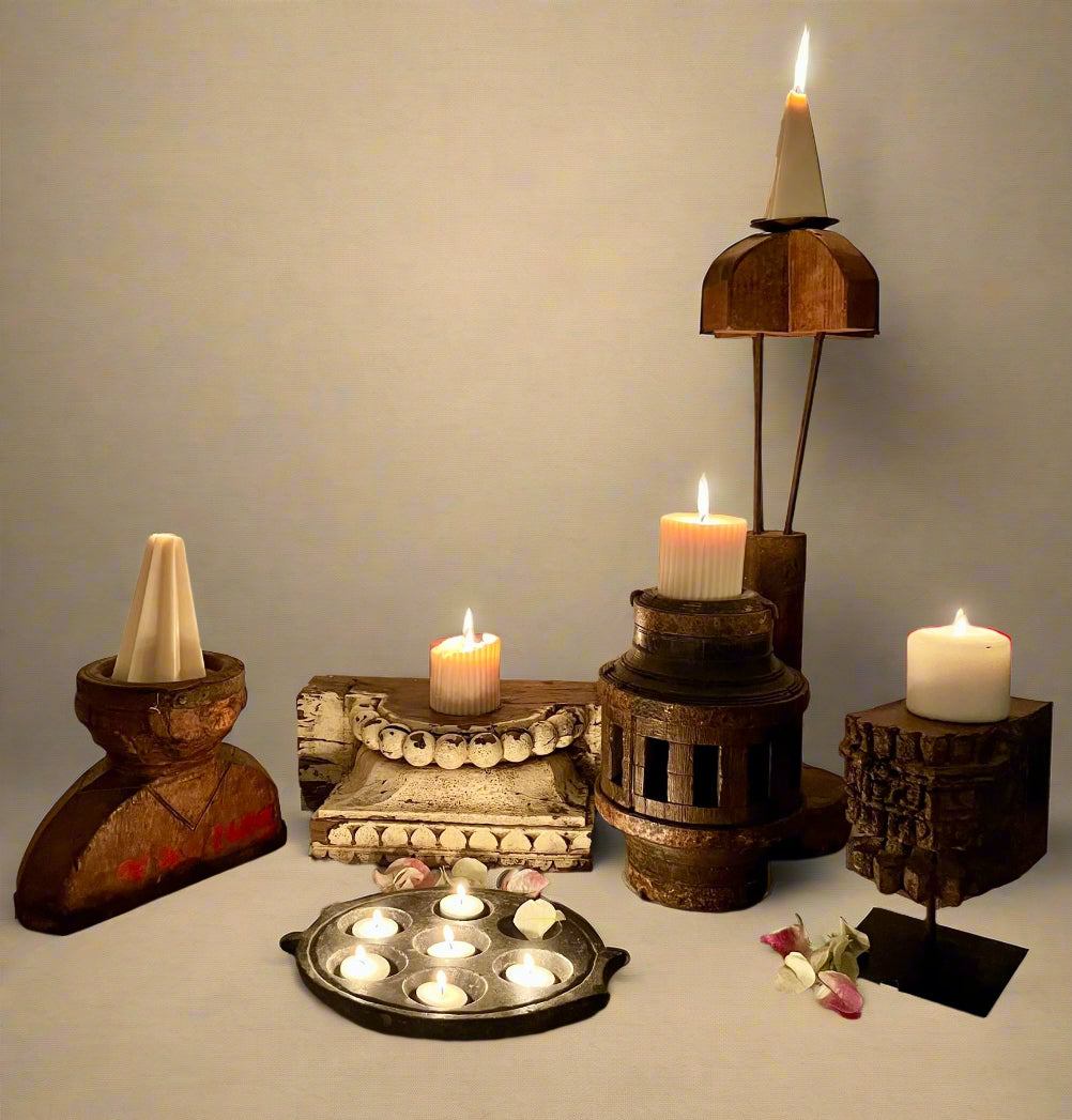 Tall Vintage Candle Holder