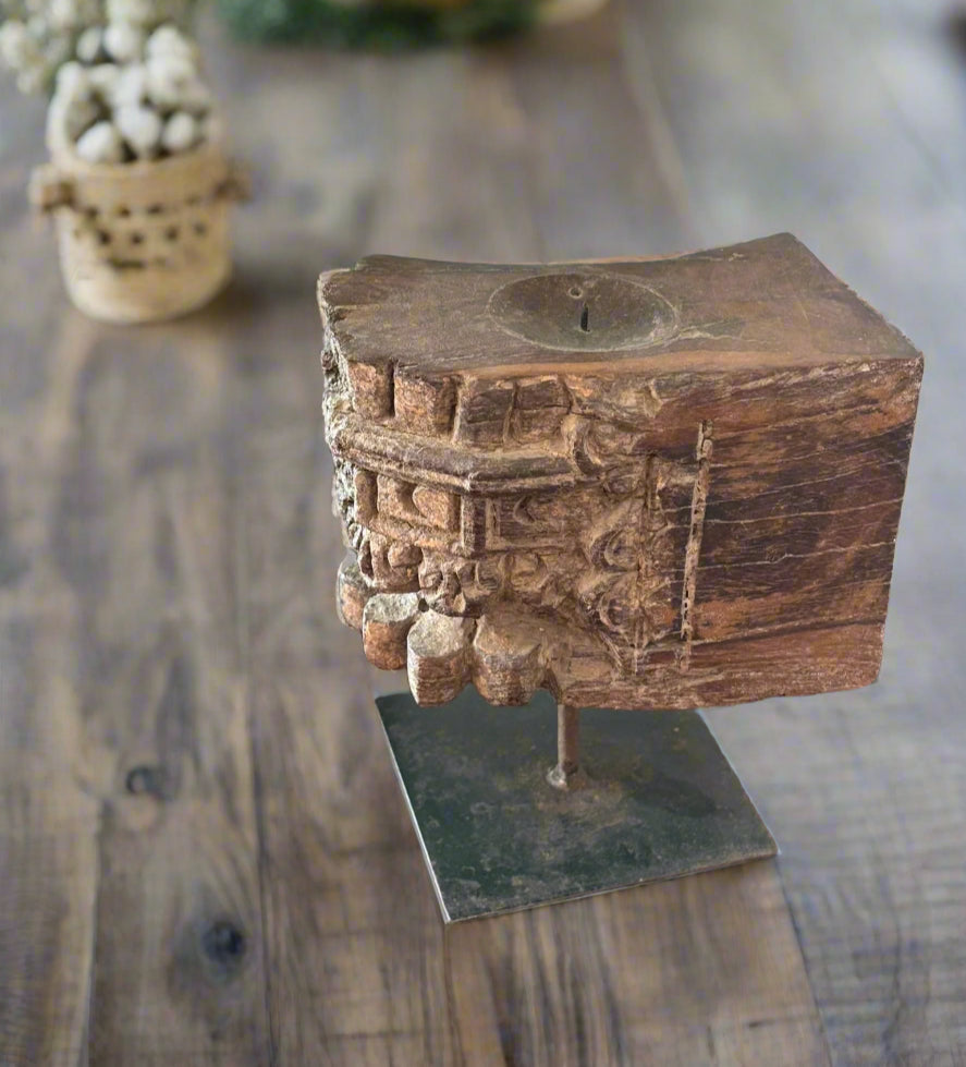 Sita Vintage Pillar Candle Base