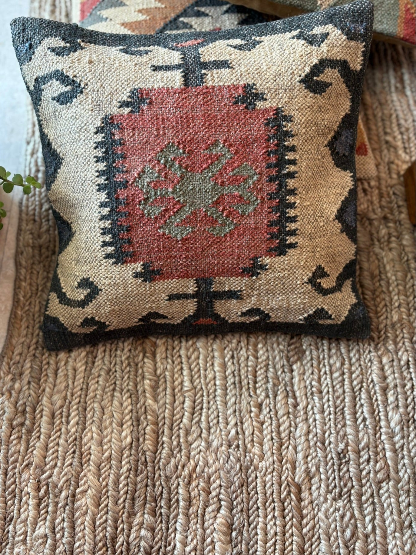 Kilim Cushion Collection - Black & Red