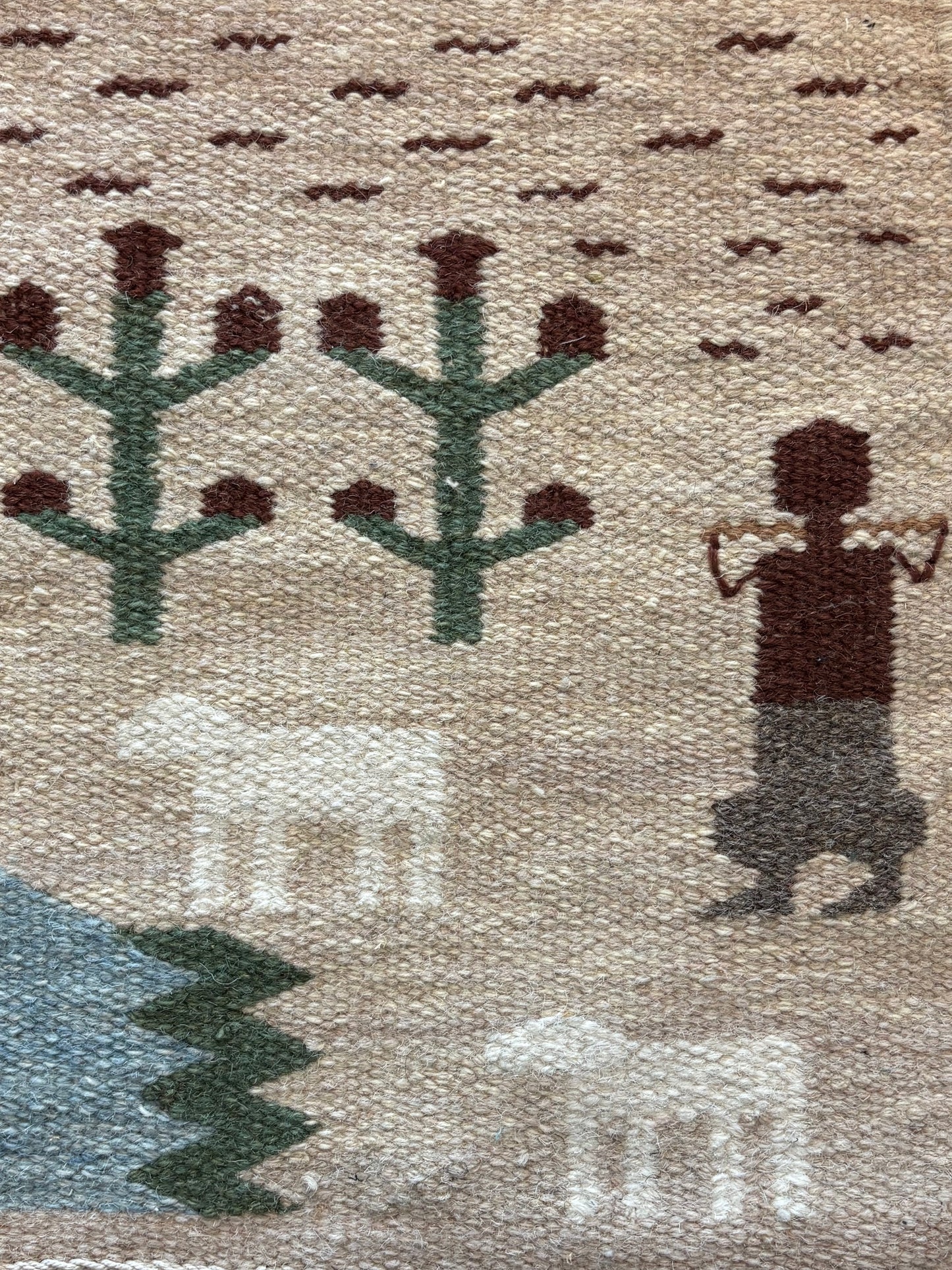 "Life by the Oasis" - Textile Art in wool