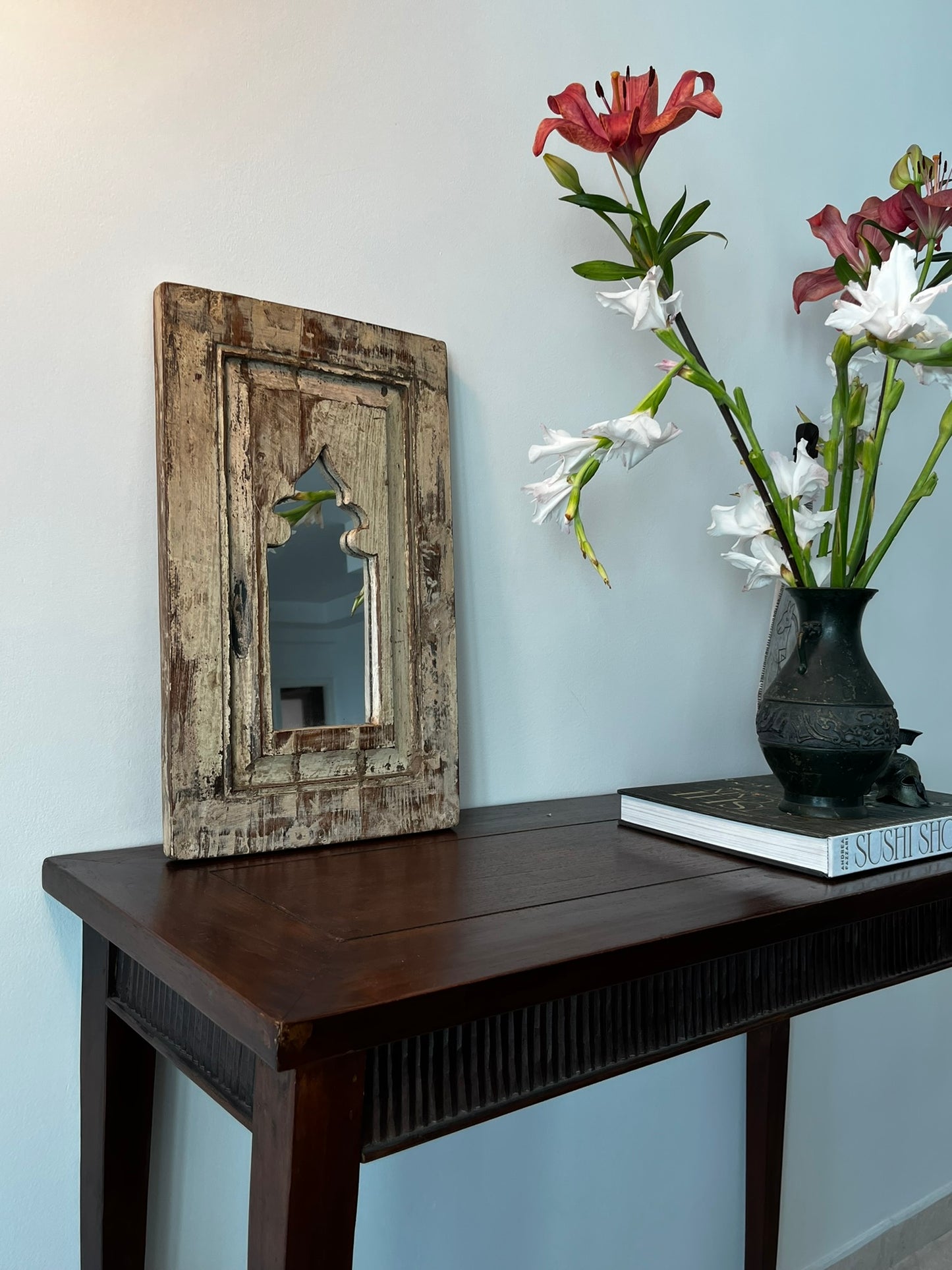 Tara Vintage Teakwood Mirror