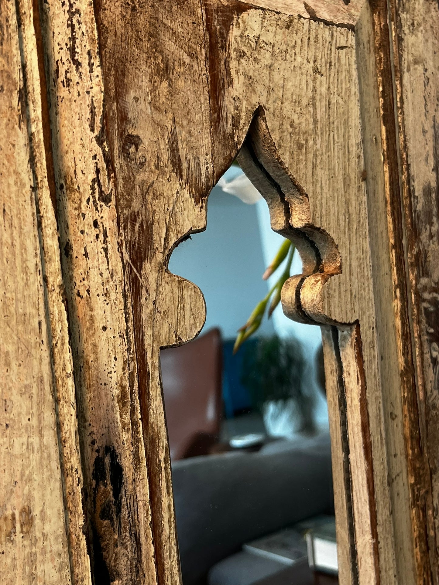 Tara Vintage Teakwood Mirror