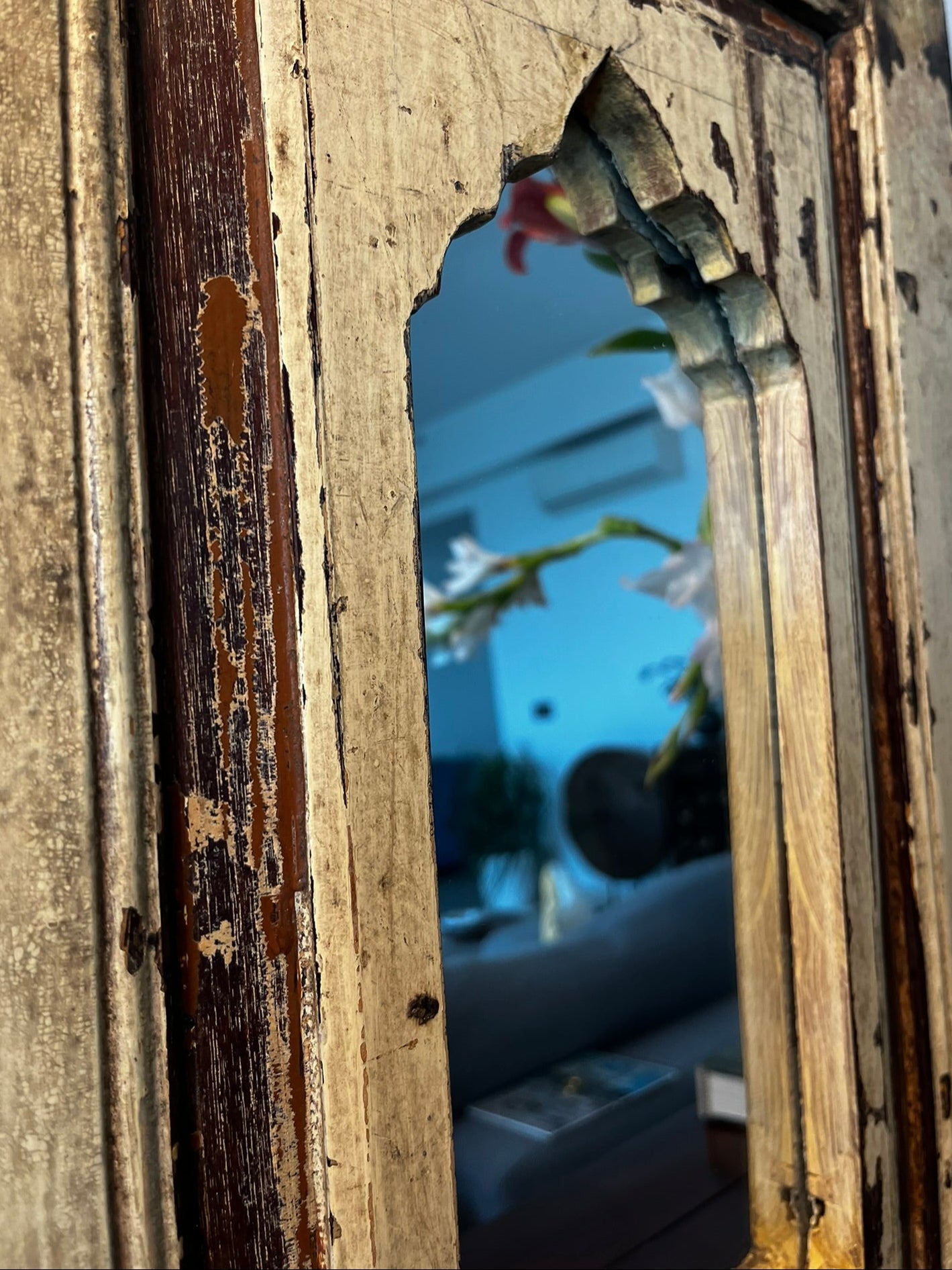 Shyla Vintage Teakwood Mirror