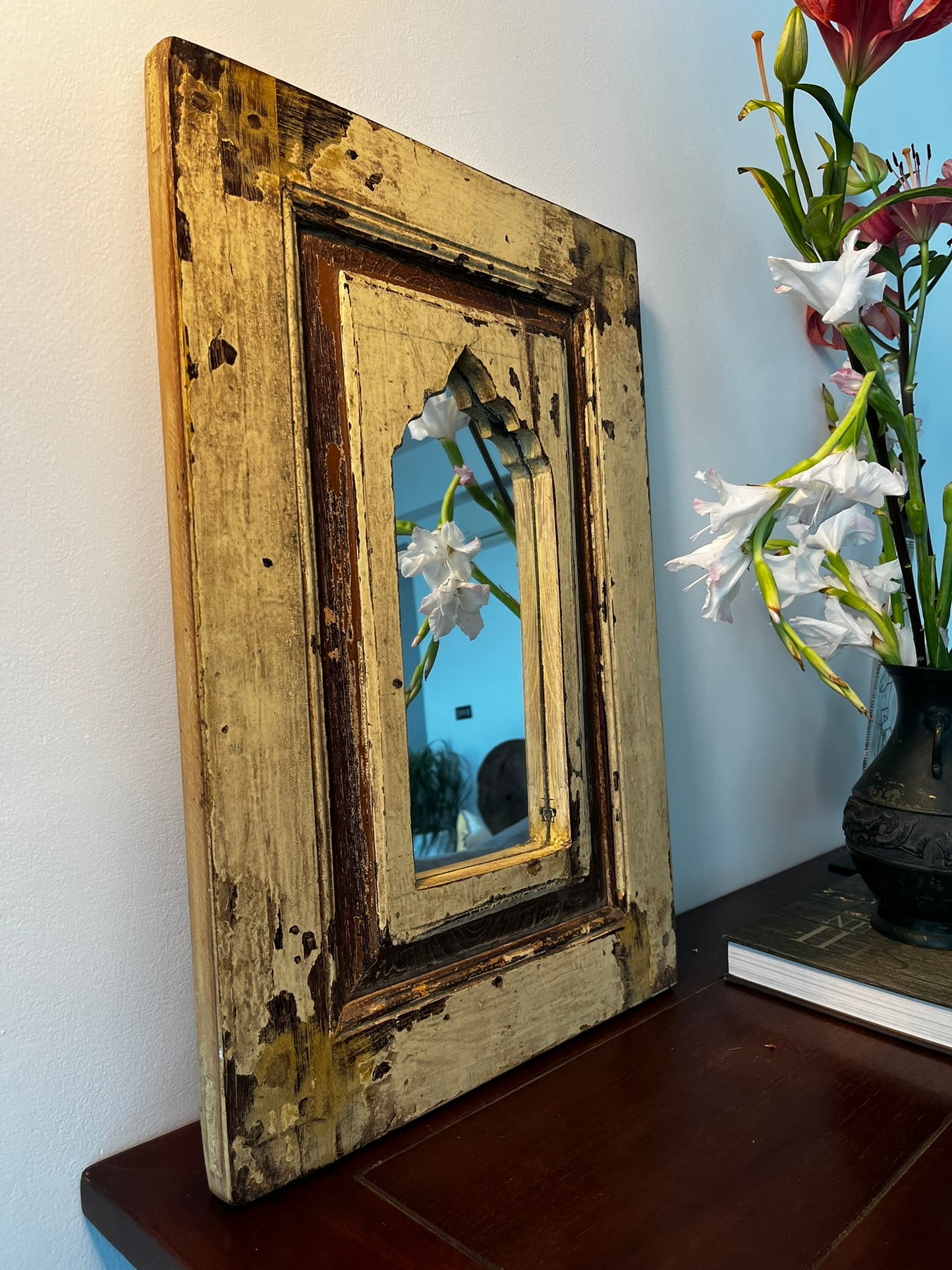 Shyla Vintage Teakwood Mirror