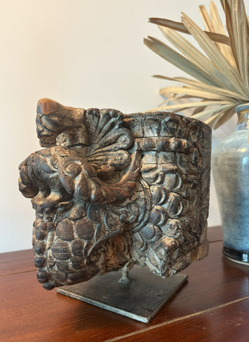 Tanvi Vintage Pillar Base - One of one