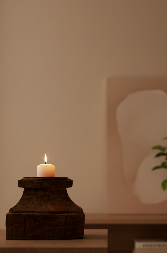 Anjali Vintage Pillar - Candle Holder