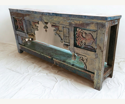 Diya Vintage Teakwood Console - Customisable Finish