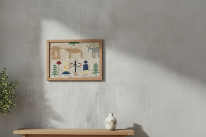 "Home" - Textile Art in wool