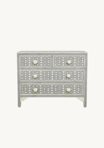 Amara Geometric Inlay Sideboard