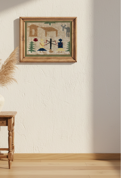 "Home" - Textile Art in wool