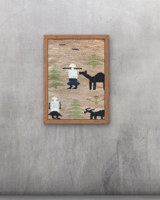 "The Camel and me" - Textile Art in wool