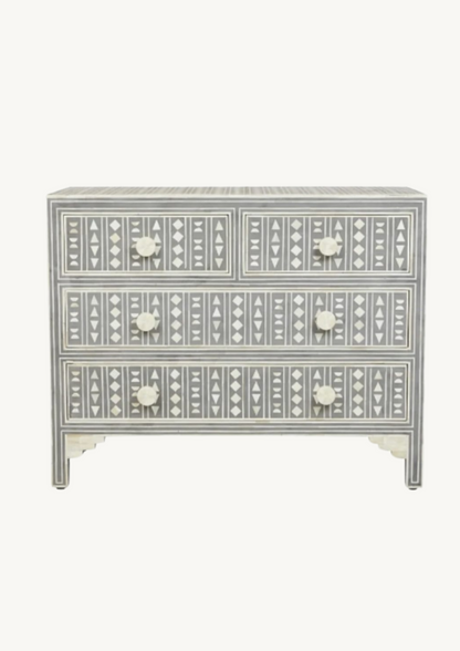 Amara Geometric Inlay Sideboard