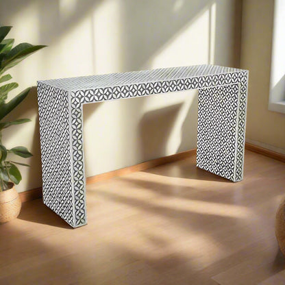 Amara Classic Black & White Console Table