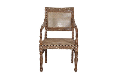 The Arjun Rattan Inlay chair