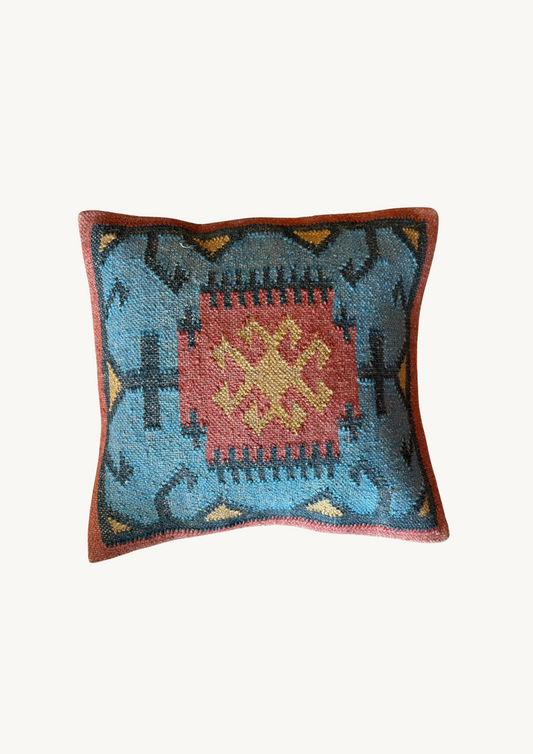 Kilim Cushion Collection - Blue, Red & Yellow