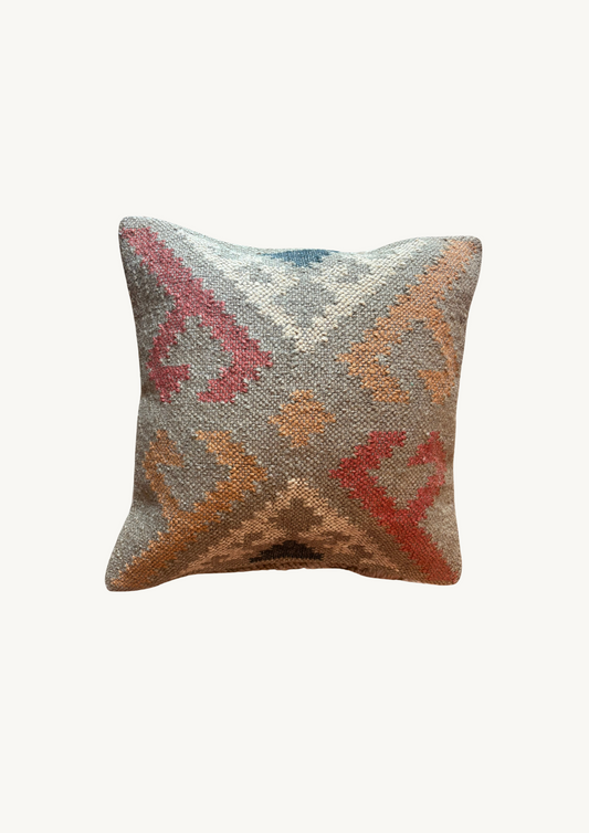 Kilim Cushion Collection - Beige, Red and Yellow