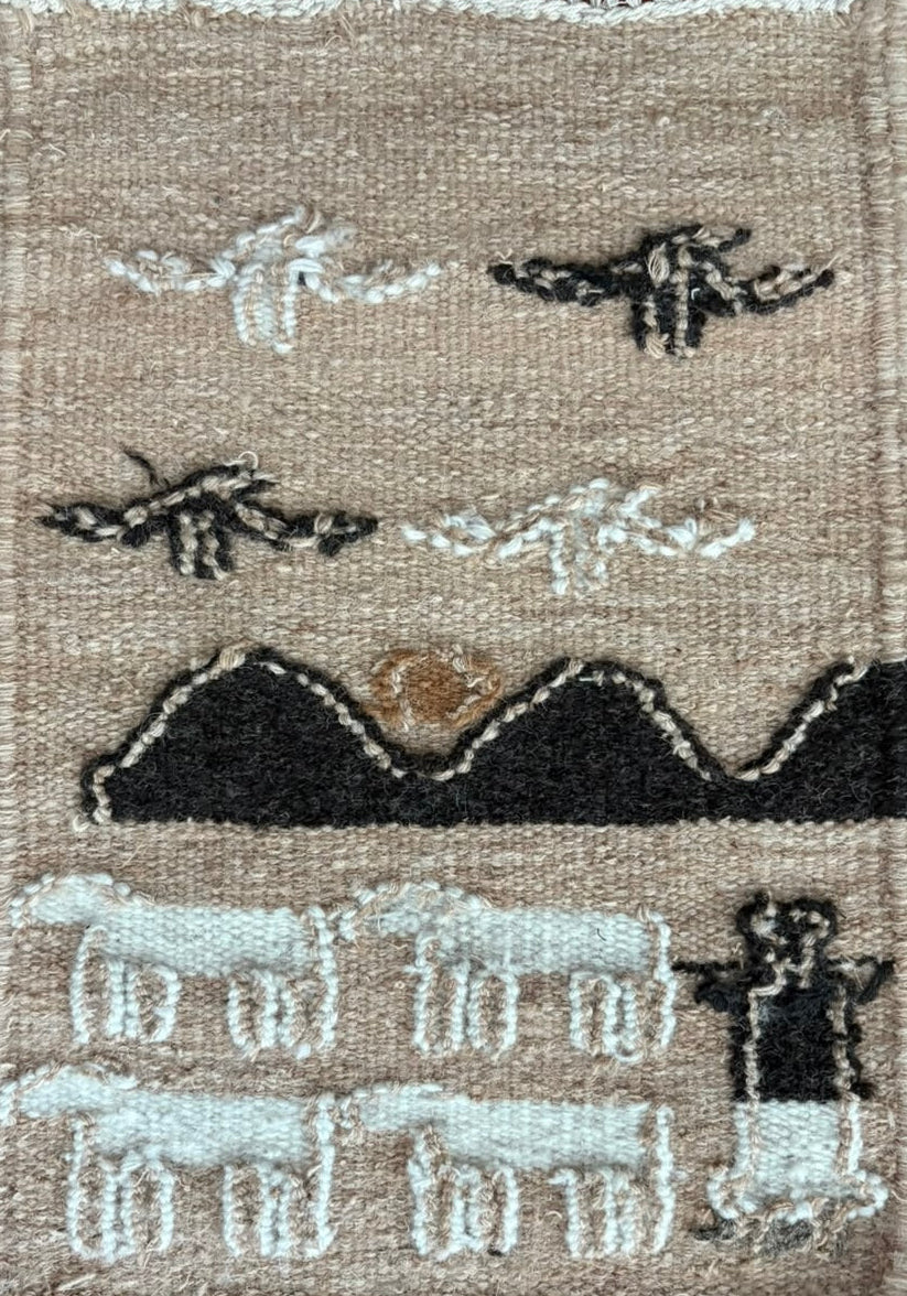 "The Sunrise" - Textile Art in wool