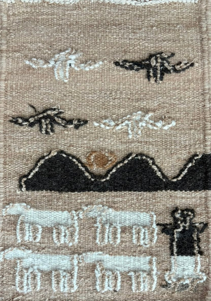"The Sunrise" - Textile Art in wool