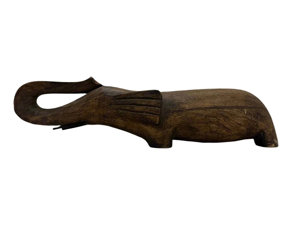 Hand Carved Elephant Candle Holder