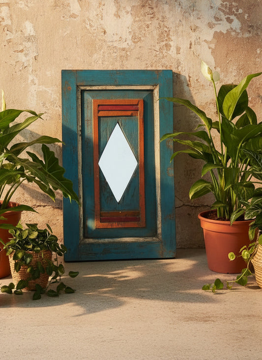 Kamala Old Teakwood Mirror