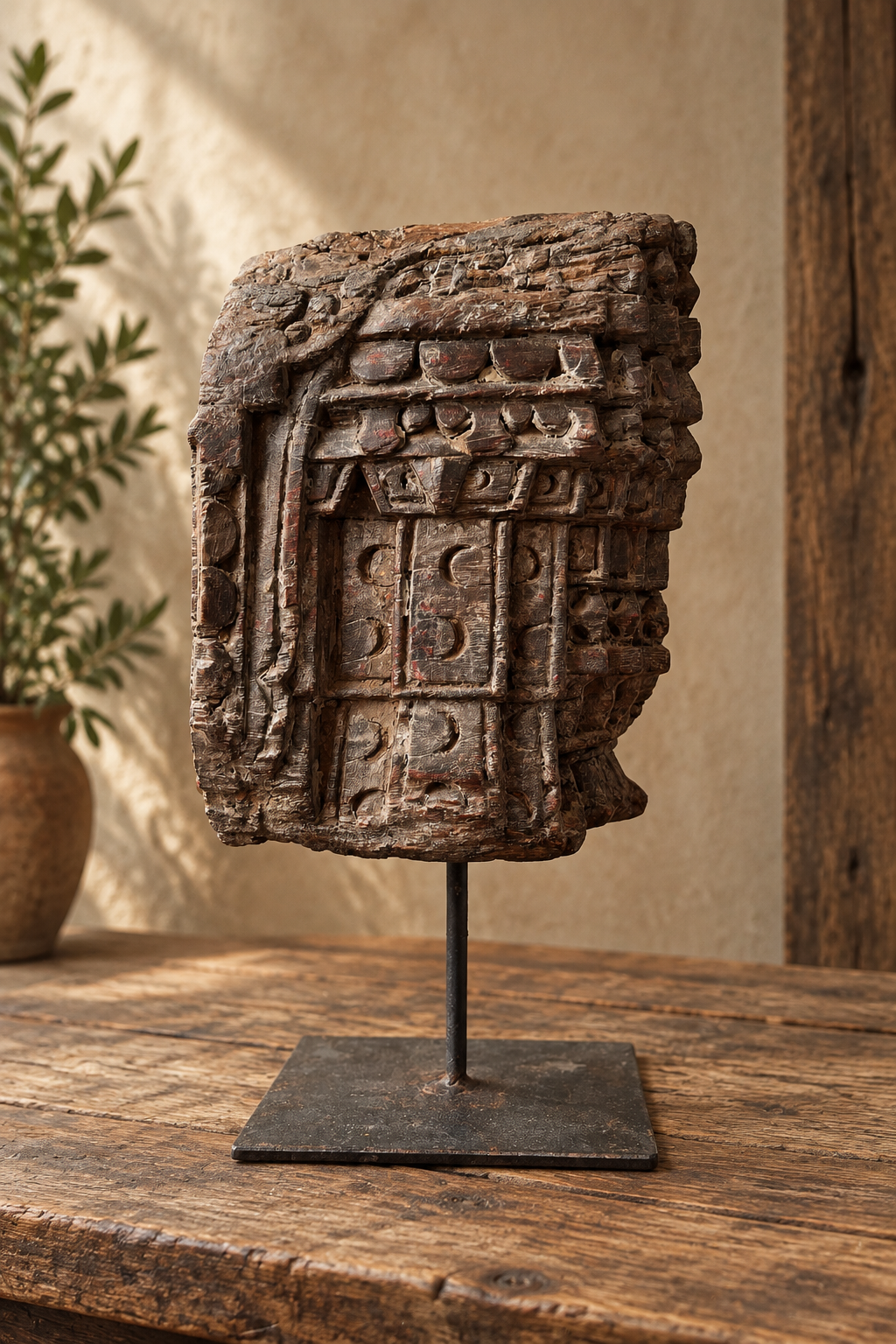 Meena Vintage Pillar Candle Base