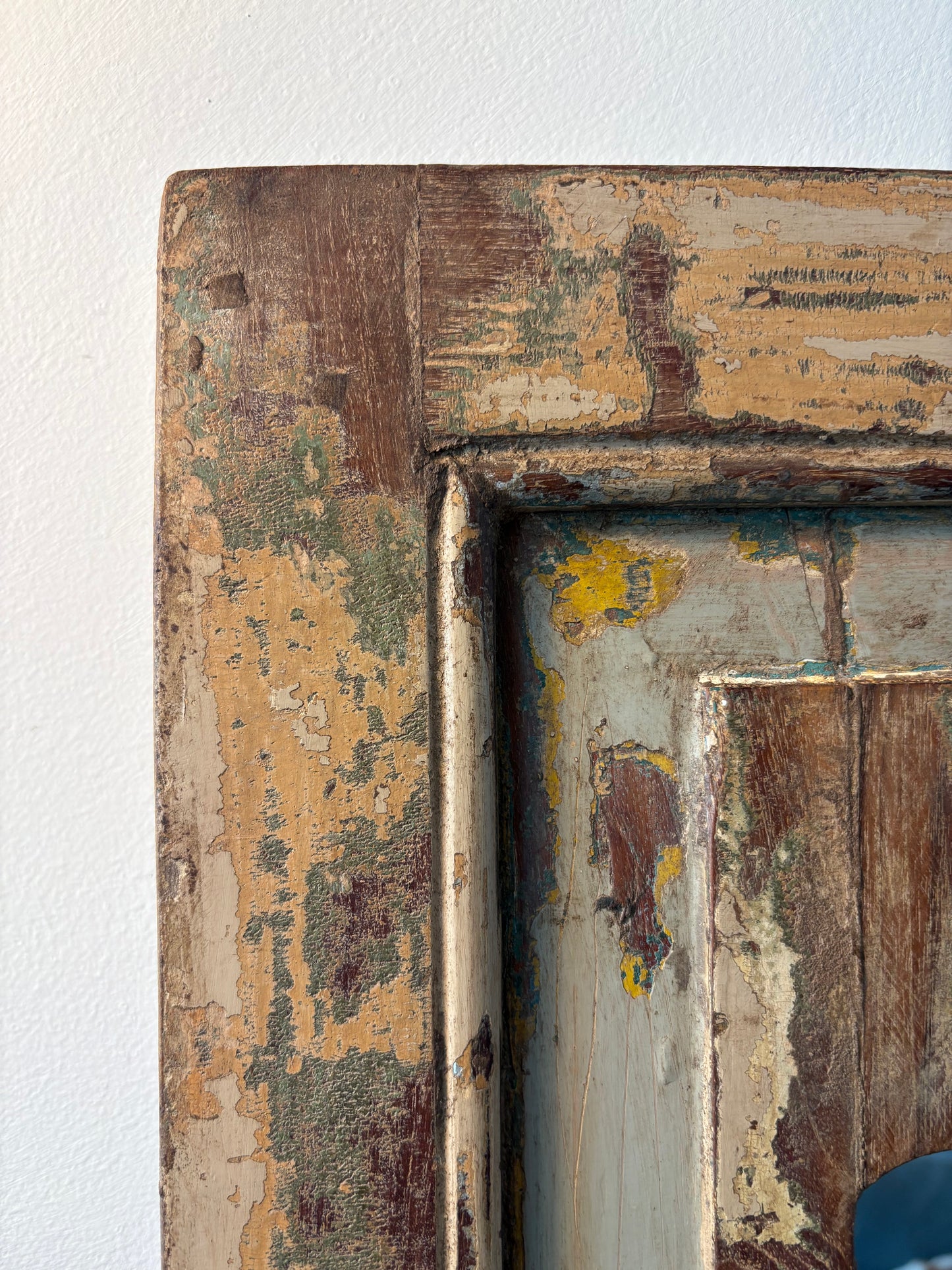 Old Teakwood Mirror - Beige