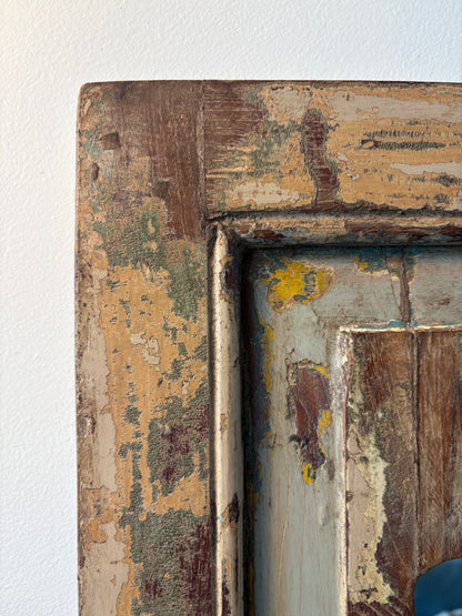Old Teakwood Mirror - Beige