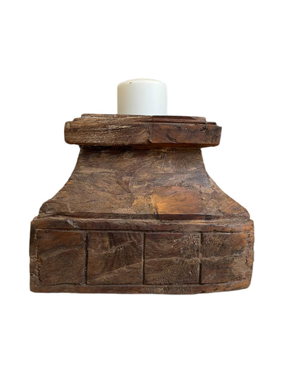 Anjali Vintage Pillar - Candle Holder