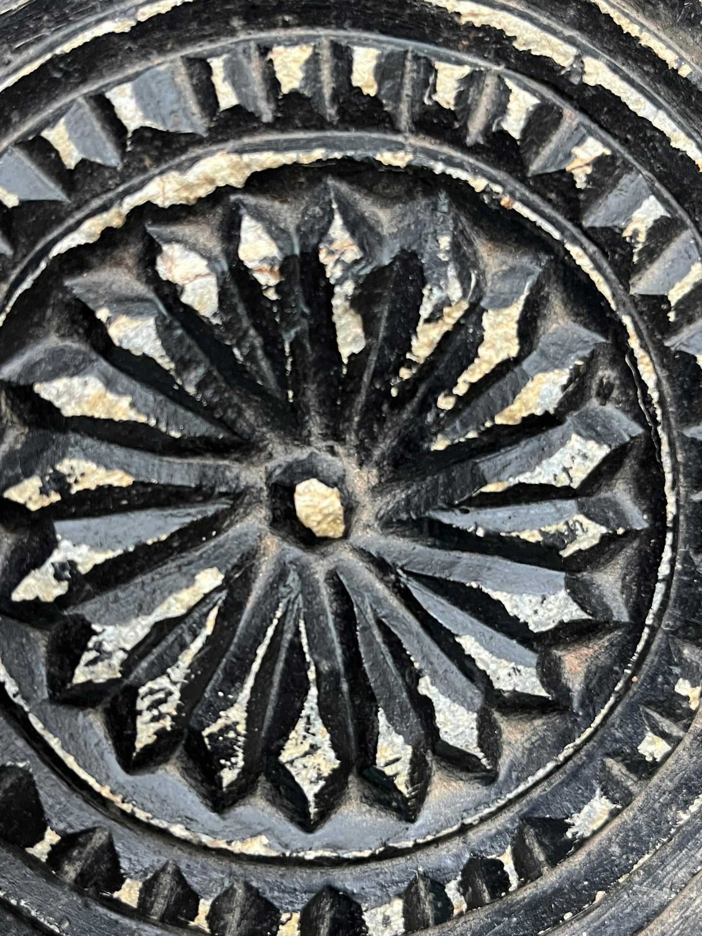 Vintage Carved Stone Plates
