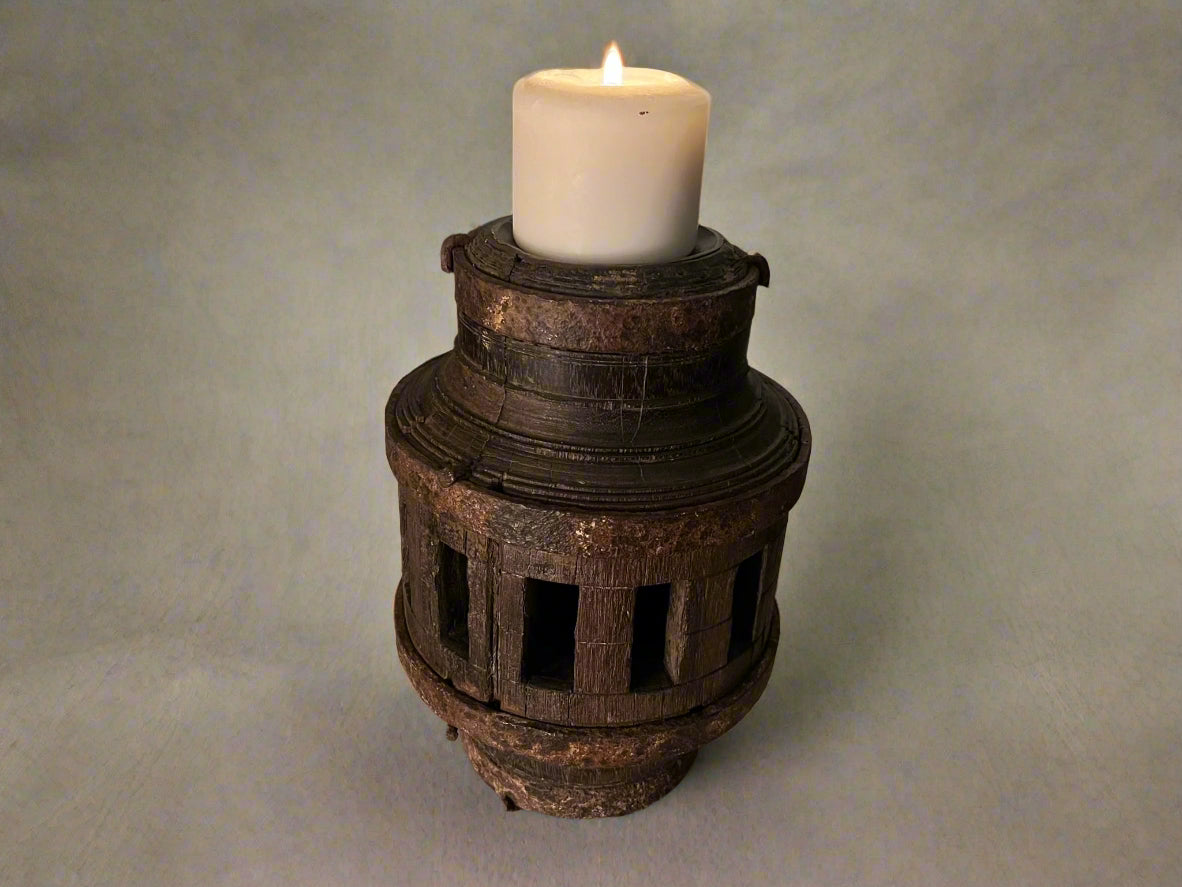 Old Wheel Hub - Candle Holder