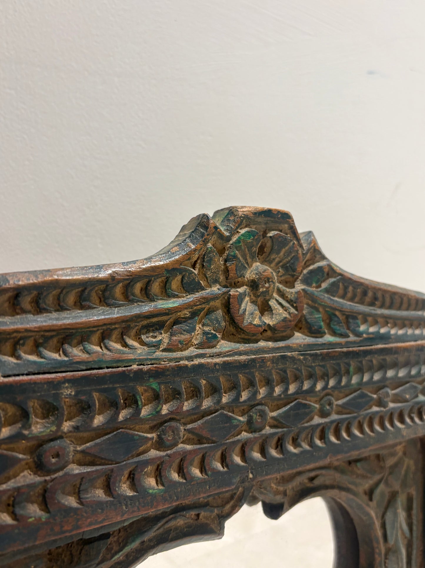 Old Hand Carved Mirror