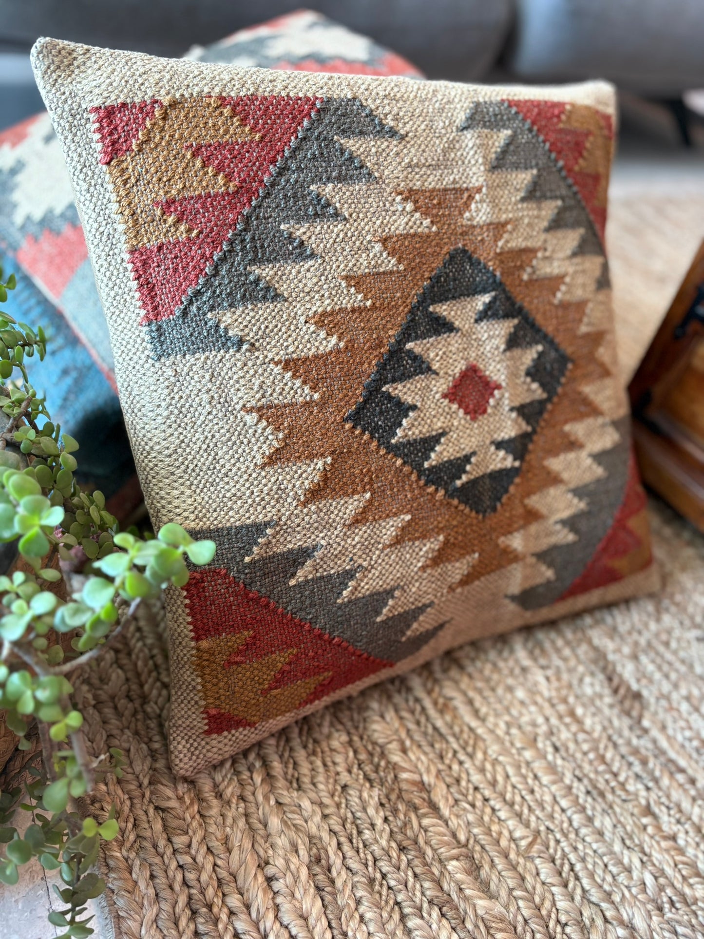 Kilim Cushion Collection - Multicolor Triangles